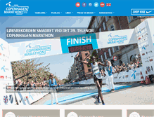 Tablet Screenshot of copenhagenmarathon.dk